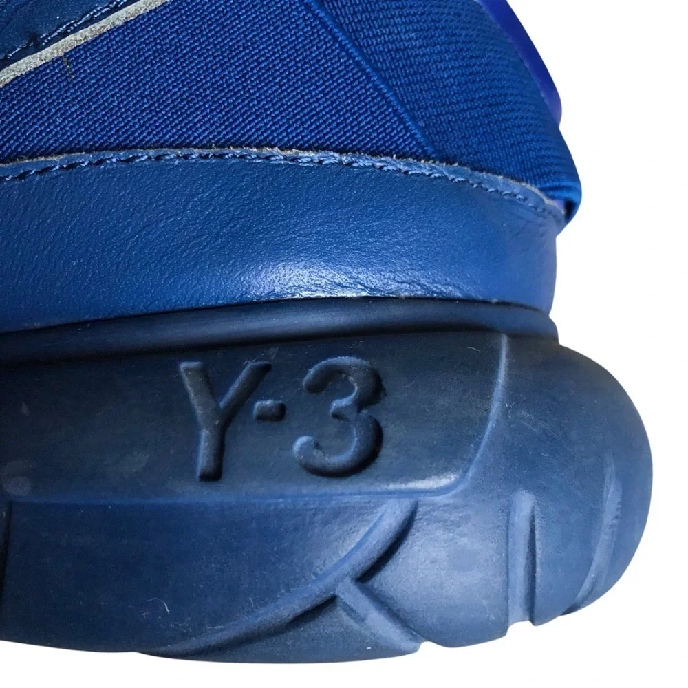 Y-3 Qasa High Yohji Yamamoto Blue Sneakers Mens 5.5